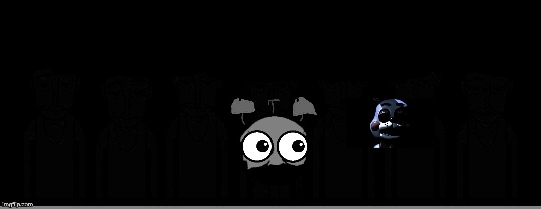 Bon scares the cursed thing Blank Meme Template