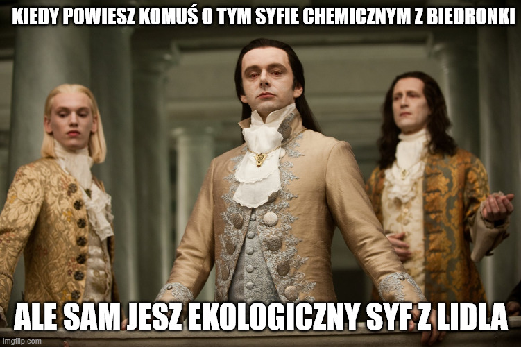 Twilight Aro | KIEDY POWIESZ KOMUŚ O TYM SYFIE CHEMICZNYM Z BIEDRONKI; ALE SAM JESZ EKOLOGICZNY SYF Z LIDLA | image tagged in twilight aro | made w/ Imgflip meme maker