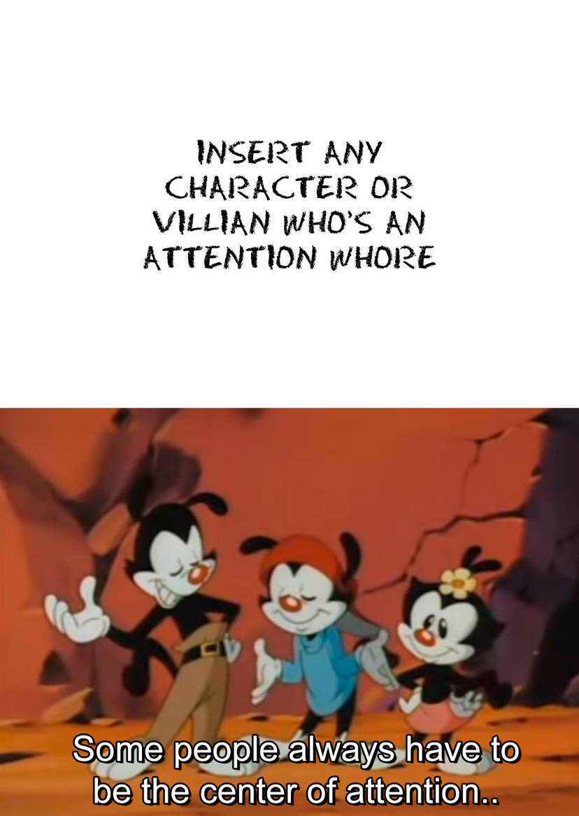 Yakko points out who Blank Meme Template
