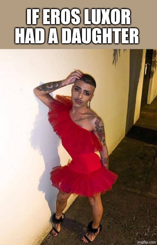 If Eros Luxor had a daughter | IF EROS LUXOR HAD A DAUGHTER | image tagged in non-binary | made w/ Imgflip meme maker