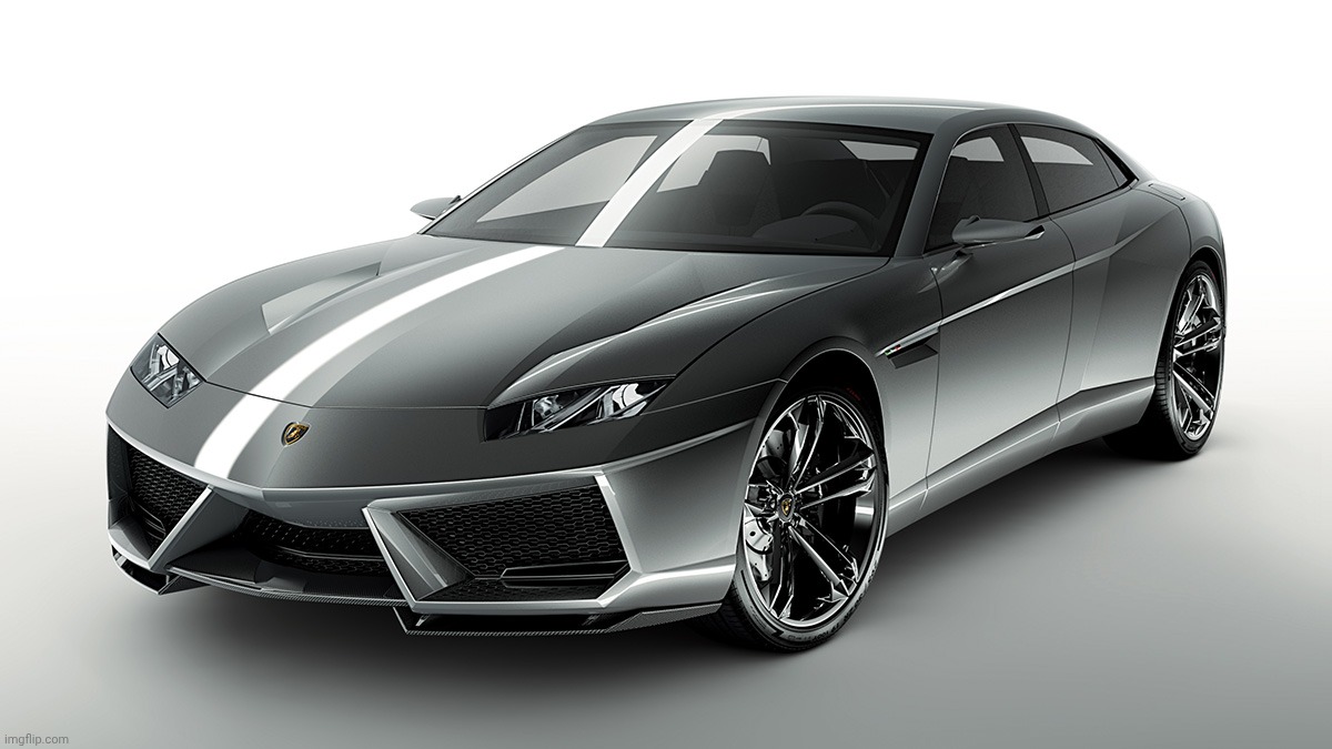 Lamborghini Estoque: 4-Door Concept Car (Source: Lamborghini Official *Lamborghini.com*) | image tagged in lamborghini estoque,lamborghini | made w/ Imgflip meme maker