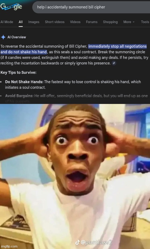 Excuse me what | image tagged in shocked black guy,bill cipher | made w/ Imgflip meme maker