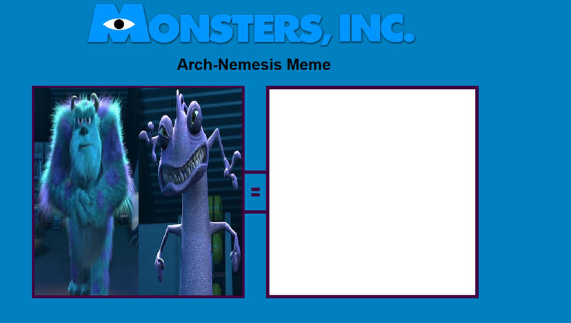 Monsters, Inc. Arch-Nemesis Meme Blank Meme Template