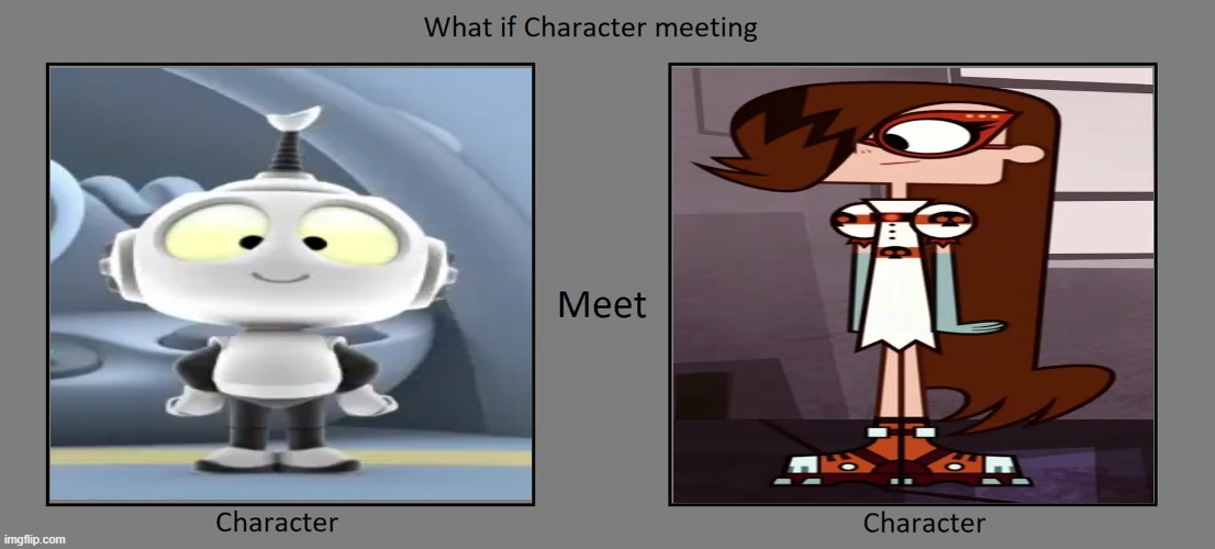 image tagged in what if character meeting | made w/ Imgflip meme maker
