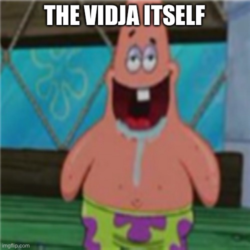 Patrick star toothless | THE VIDJA ITSELF | image tagged in patrick star toothless | made w/ Imgflip meme maker