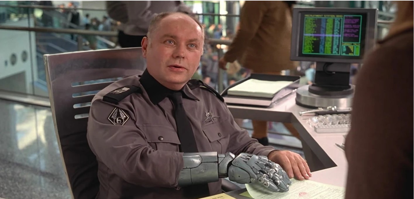 Starship Troopers Recruiting Sargeant Blank Meme Template