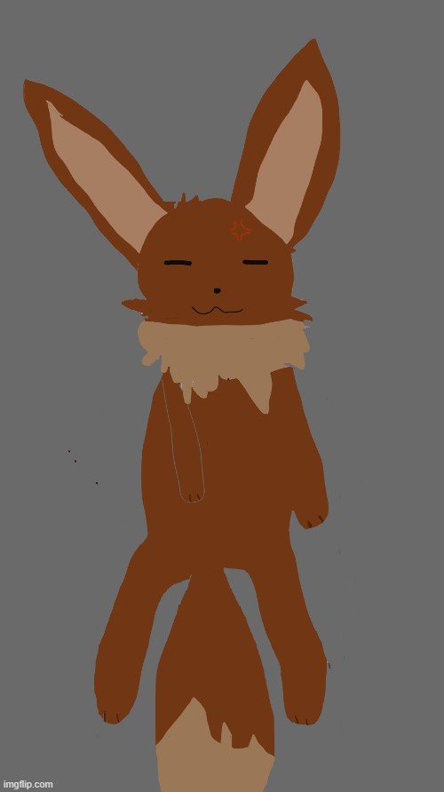 First eevee ive drawn myself completely lol | made w/ Imgflip meme maker