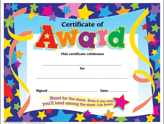 Award Certificate Blank Meme Template