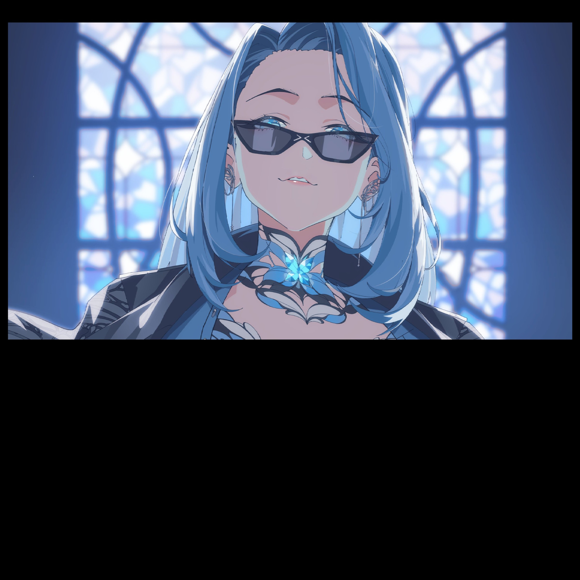 Smug AmaLee Staring At You Blank Meme Template