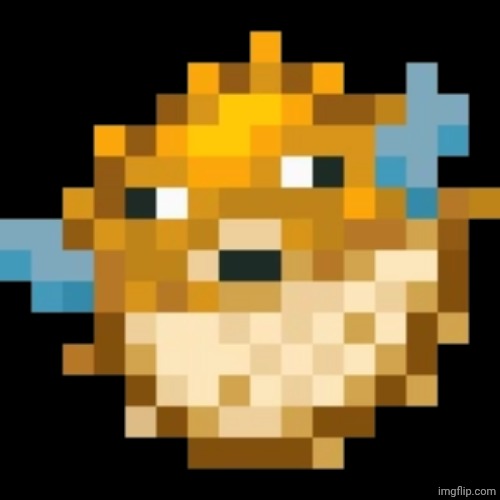 Minecraft Pufferfish | image tagged in minecraft pufferfish | made w/ Imgflip meme maker