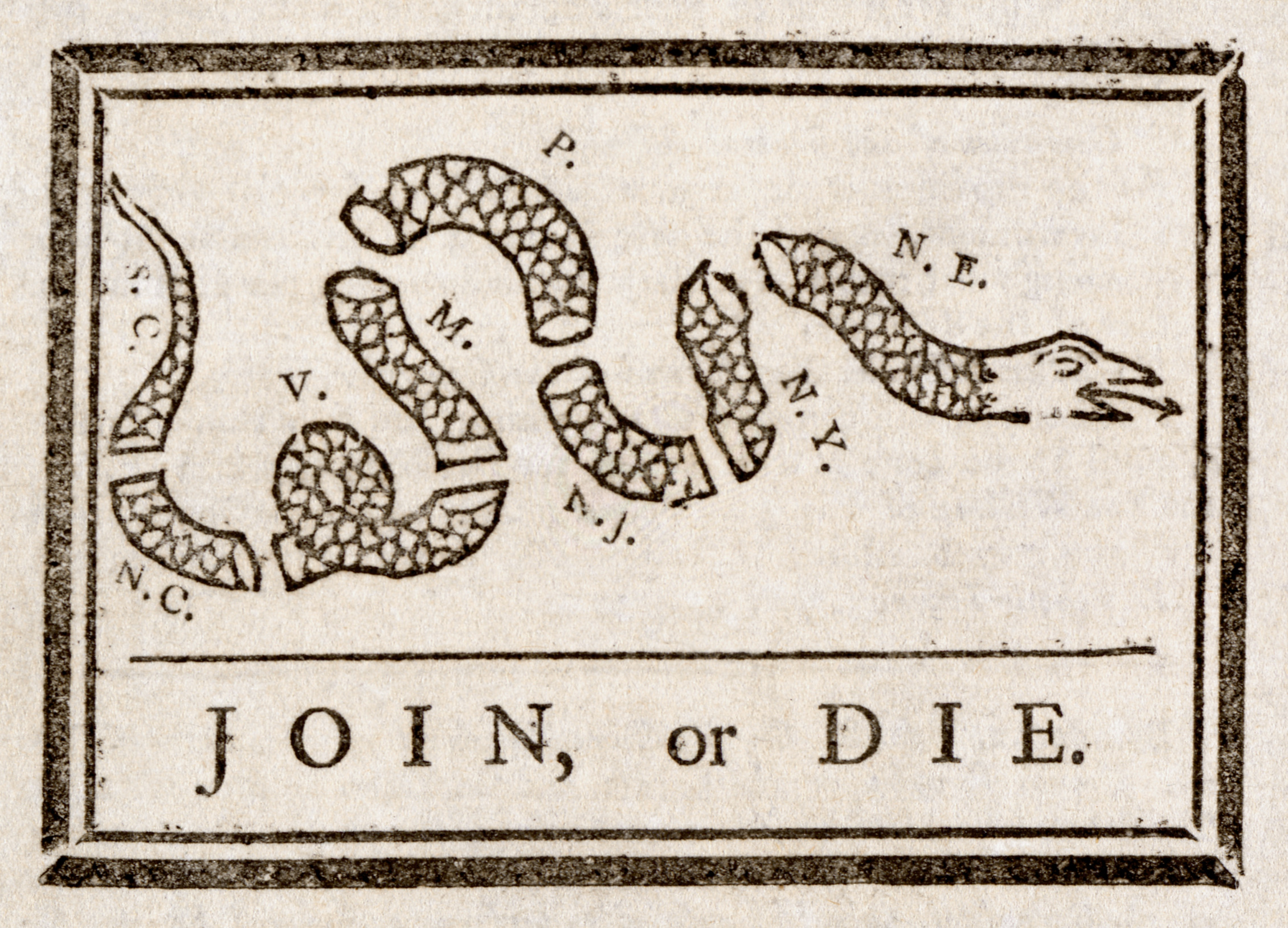 Join or Die Blank Meme Template