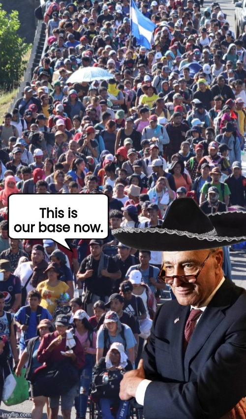 Illegals with Chuck Schumer Blank Meme Template