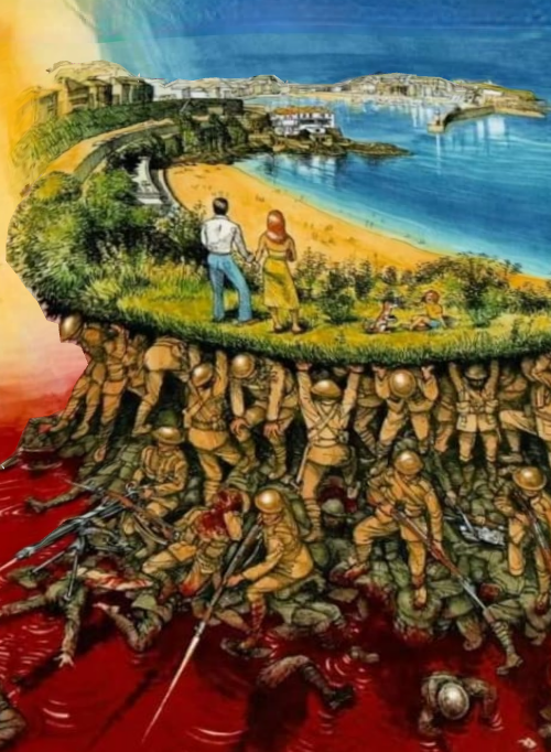 Memorial day held up Blank Meme Template