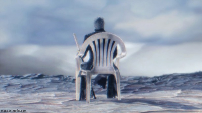 Vergil Chair | image tagged in vergil chair | made w/ Imgflip meme maker