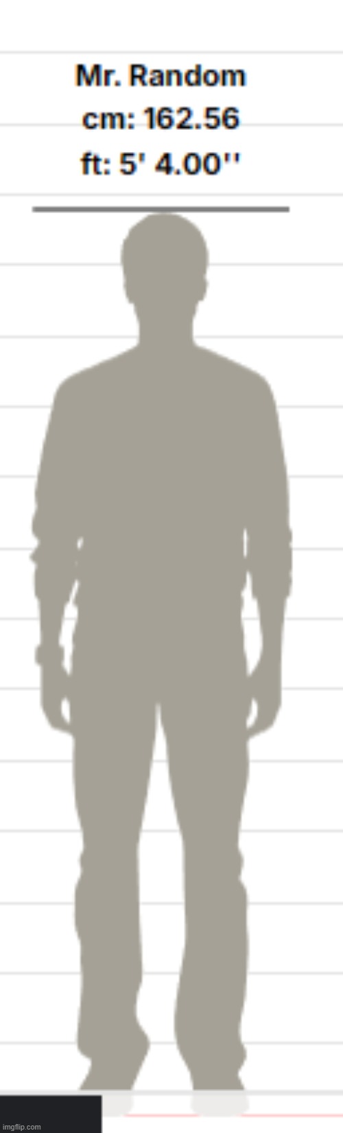 comment your height and gender and I'll compare you to me | image tagged in height comparison | made w/ Imgflip meme maker
