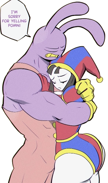 Jax is sorry for Yelling at Pomni Blank Meme Template