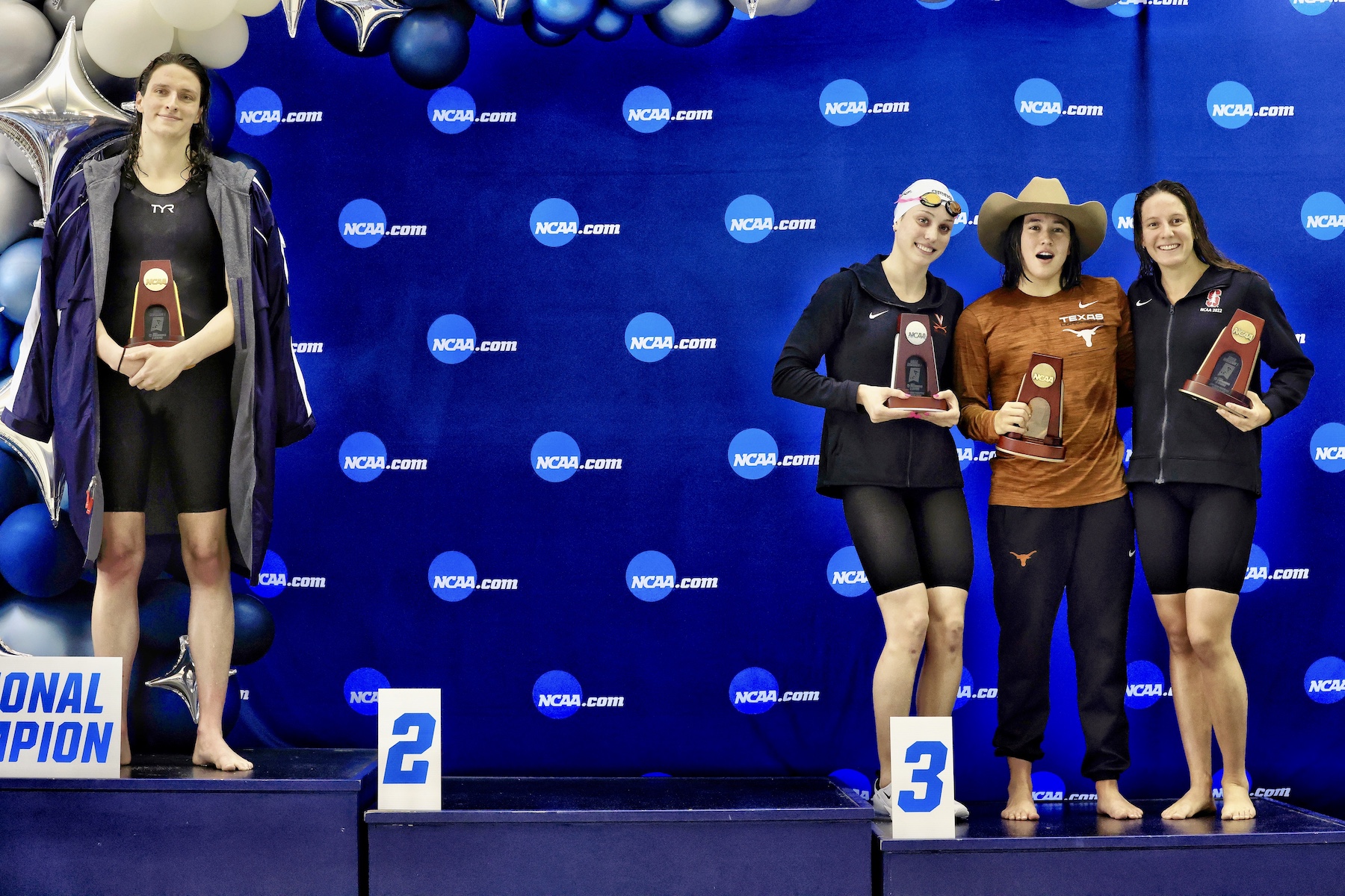 Lia Thomas Podium Blank Meme Template