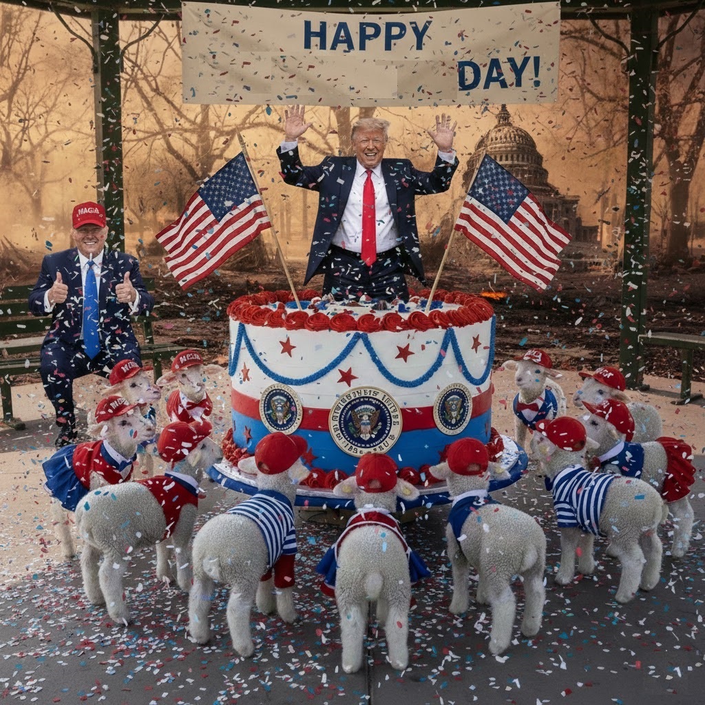 TRUMPSTEINE Celebration Blank Meme Template
