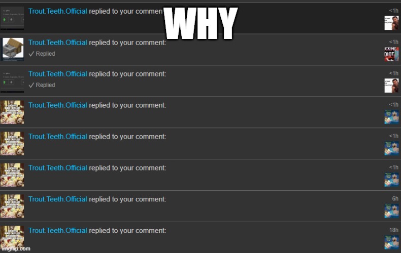 Stop | WHY | made w/ Imgflip meme maker