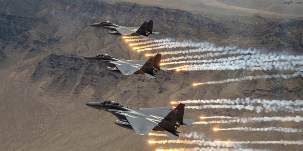 me as soon as someone launches a missile at me in wings of glory | image tagged in airstrikes | made w/ Imgflip meme maker