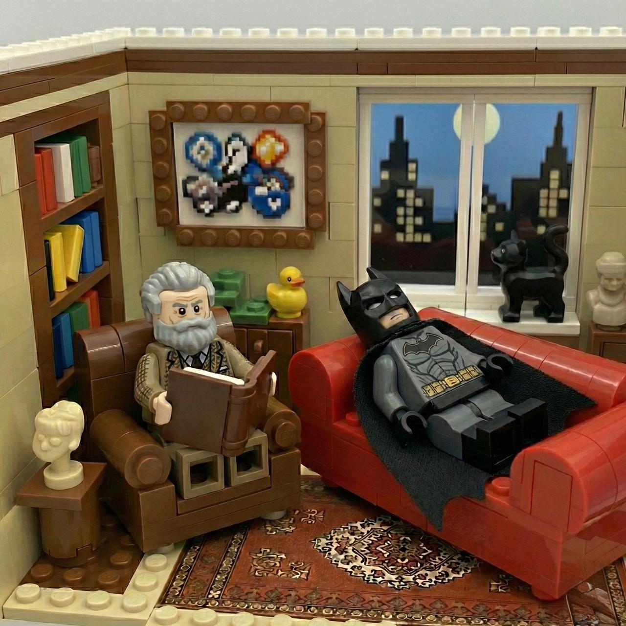 Batman & Freud Blank Meme Template