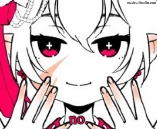 angel dragnoc no | image tagged in angel dragnoc no | made w/ Imgflip meme maker