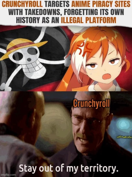 I will never go back to Crunchyroll because I'm broke and they are known for selling users' data. | made w/ Imgflip meme maker