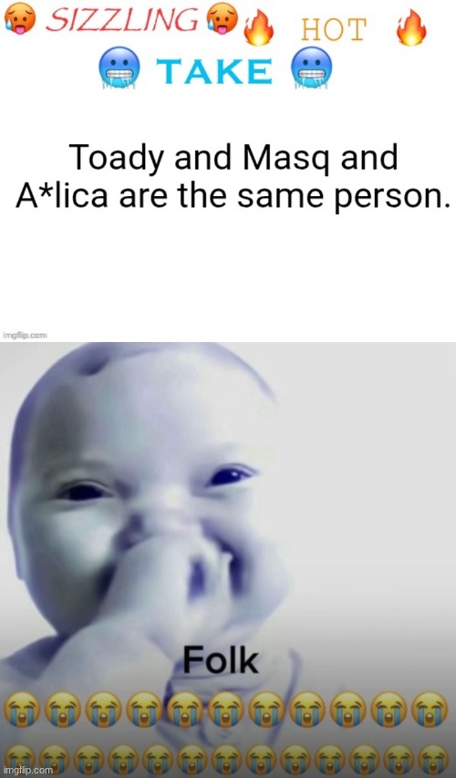 Garfield just accusing anyone atp | image tagged in ai baby folk meme | made w/ Imgflip meme maker