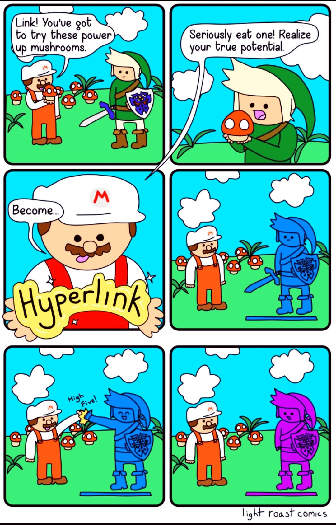 Hyper-link Blank Meme Template