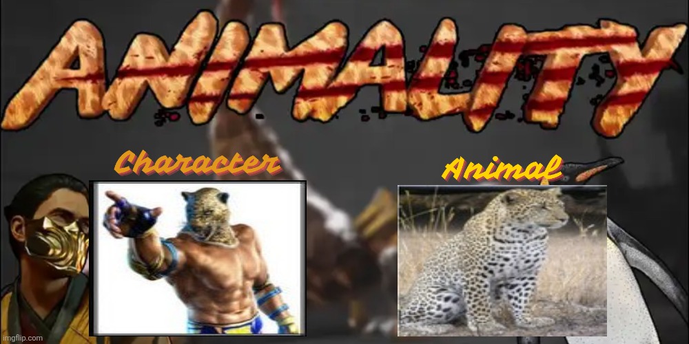 King animality | image tagged in tekken | made w/ Imgflip meme maker
