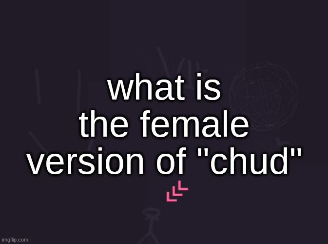 its not "foid" that just means any woman | what is the female version of "chud" | image tagged in vik's image | made w/ Imgflip meme maker