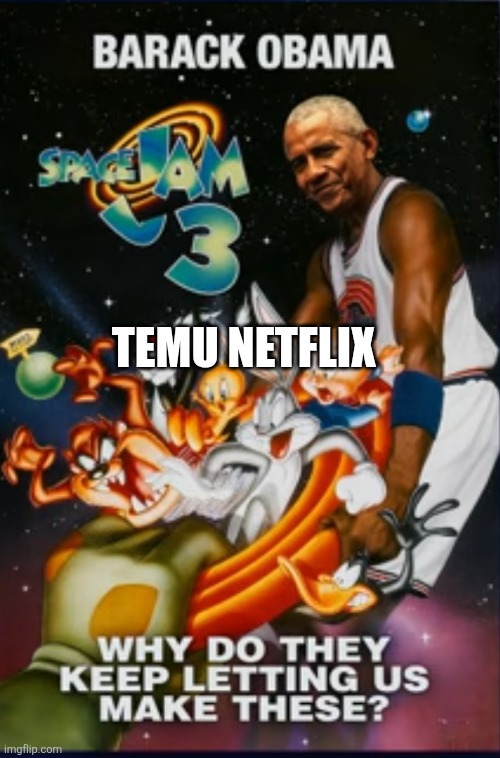 Jam | TEMU NETFLIX | image tagged in space jam 3 | made w/ Imgflip meme maker