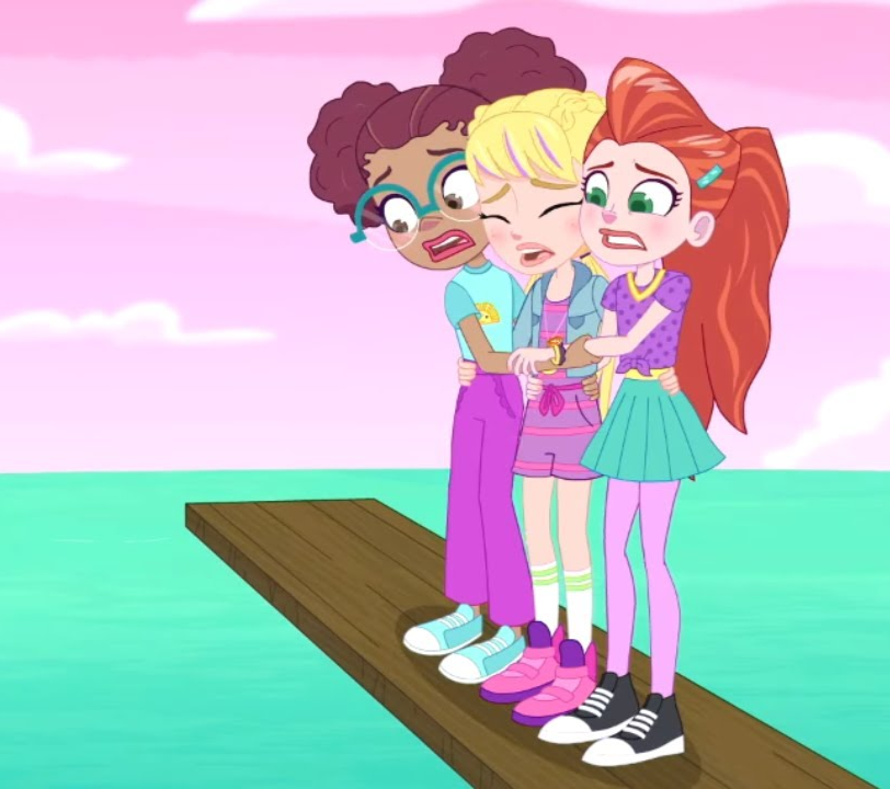 Polly and Lila are scared of the void Blank Meme Template