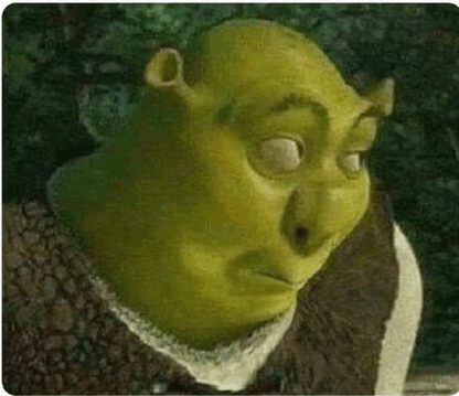 side eye shrek Blank Meme Template