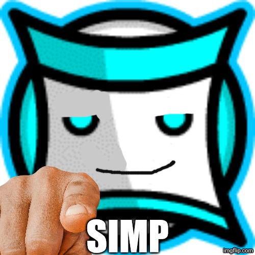 Mouthless square | SIMP | image tagged in mouthless square | made w/ Imgflip meme maker