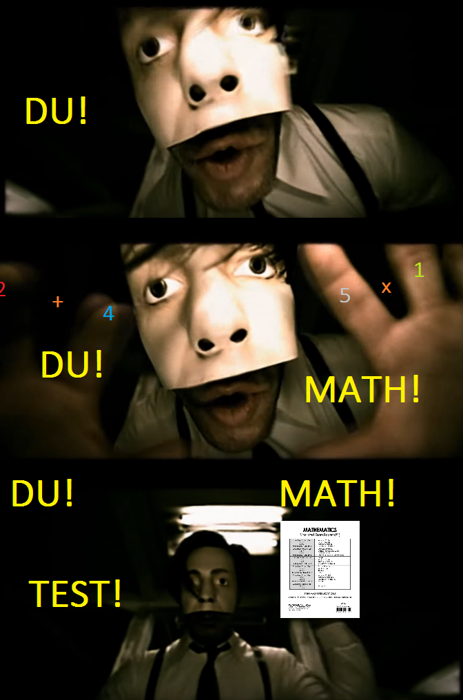 Du. Du Math. Du Math Test Blank Meme Template