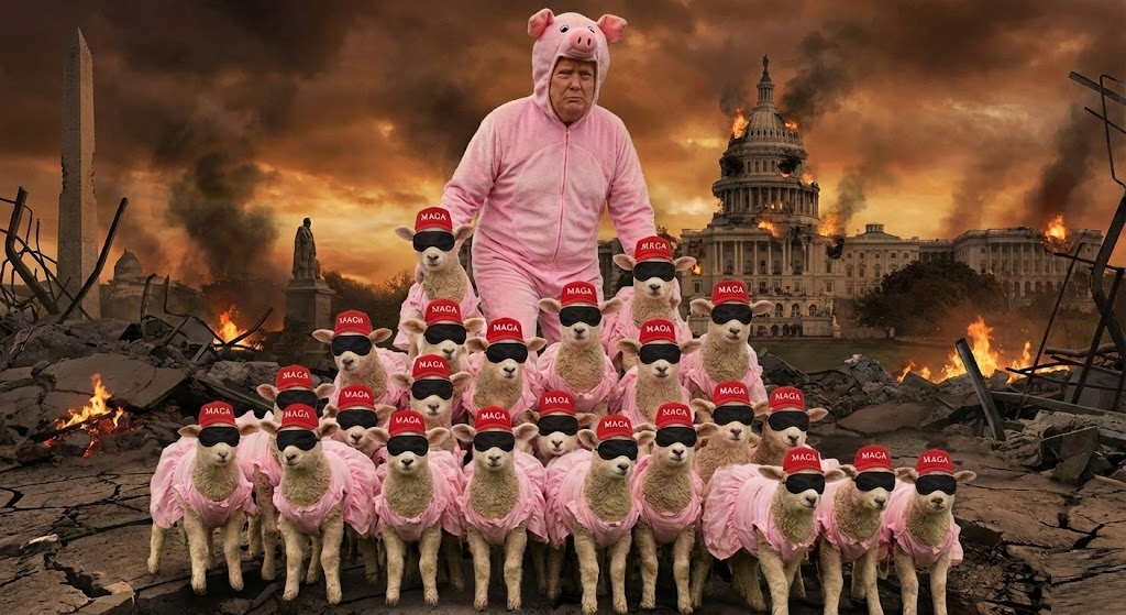 PIGGY PYRAMID Blank Meme Template