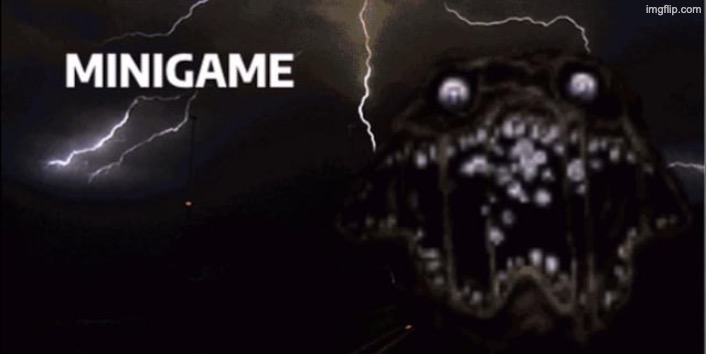 MINIGAME (Pandemonium) | image tagged in minigame pandemonium | made w/ Imgflip meme maker