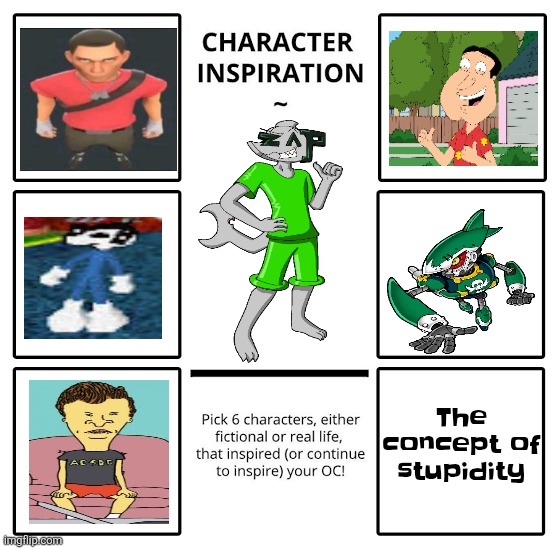 OC inspiration meme | The concept of stupidity | image tagged in oc inspiration meme | made w/ Imgflip meme maker