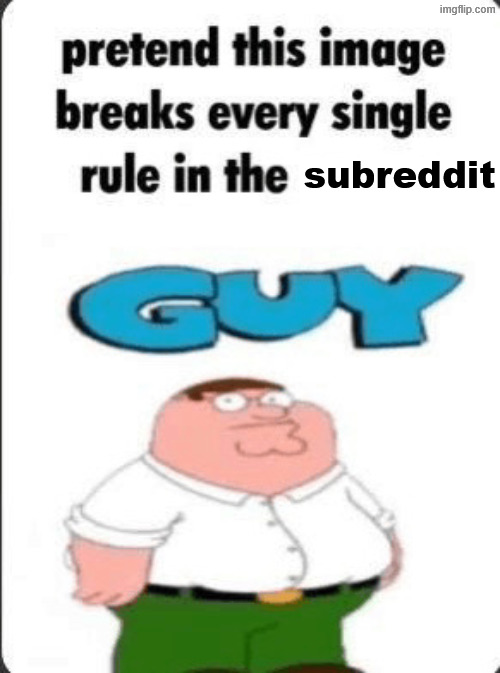 pretend this image breaks every rule in the XXXXXX subreddit | subreddit | image tagged in pretend this image breaks every rule in the server | made w/ Imgflip meme maker
