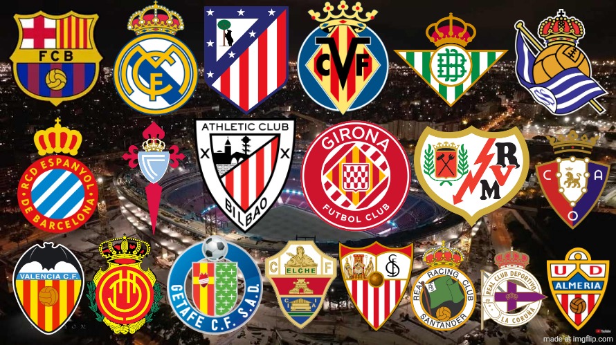 UPDATE! PREDICTION: ALL 20 LALIGA EA SPORTS 2026/2027 Clubs (since mid-season) | image tagged in la liga,spain,barcelona,real madrid,sports,memes | made w/ Imgflip meme maker