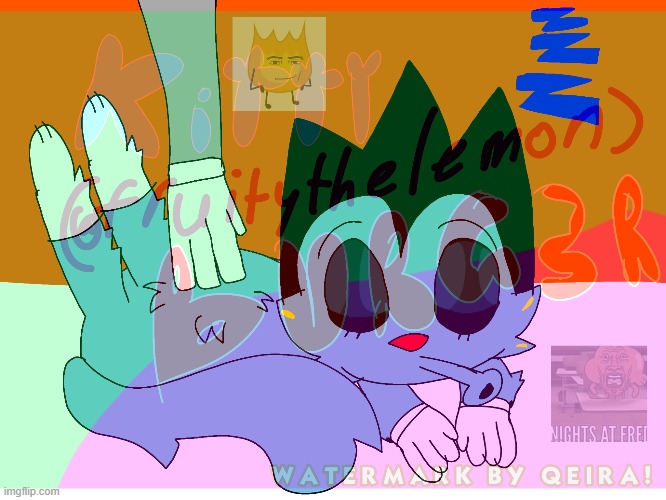 Raiding this stream with a OATC frame redraw | image tagged in oggy and the cockroaches,my art,art | made w/ Imgflip meme maker