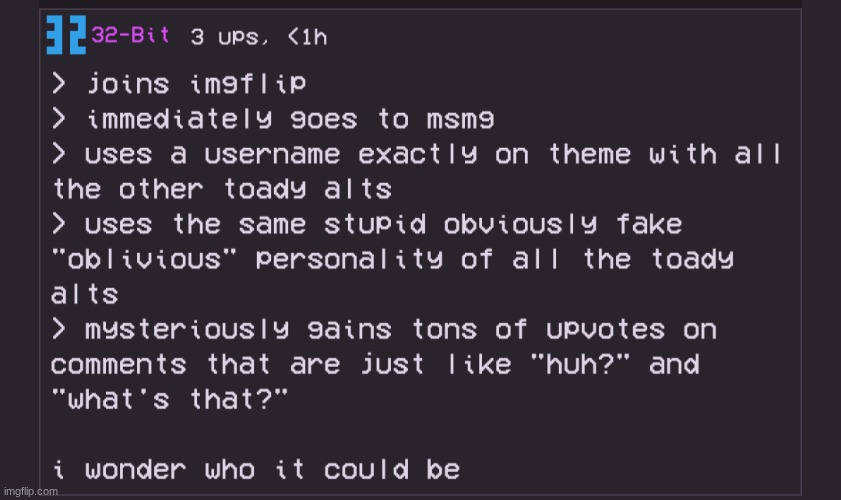 toady alt | image tagged in toady alt | made w/ Imgflip meme maker