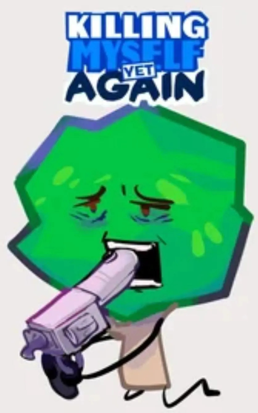 tree killing himself with a gun Blank Meme Template