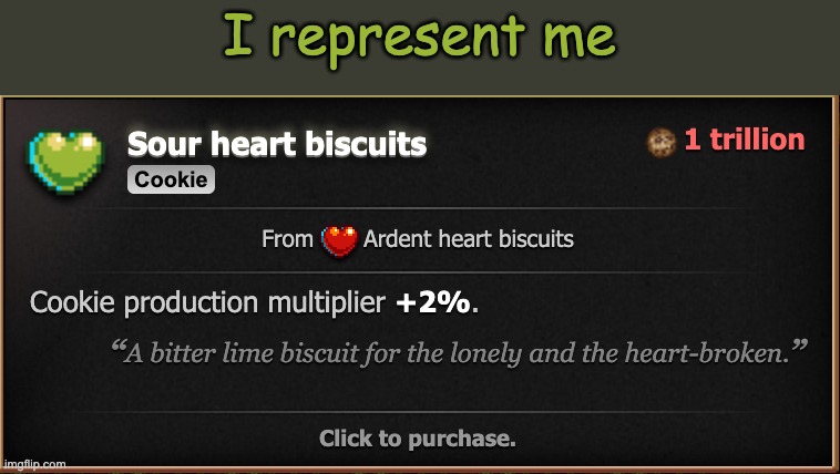 I represent me | made w/ Imgflip meme maker