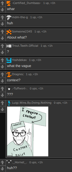 bro got the whole chat confused Blank Meme Template
