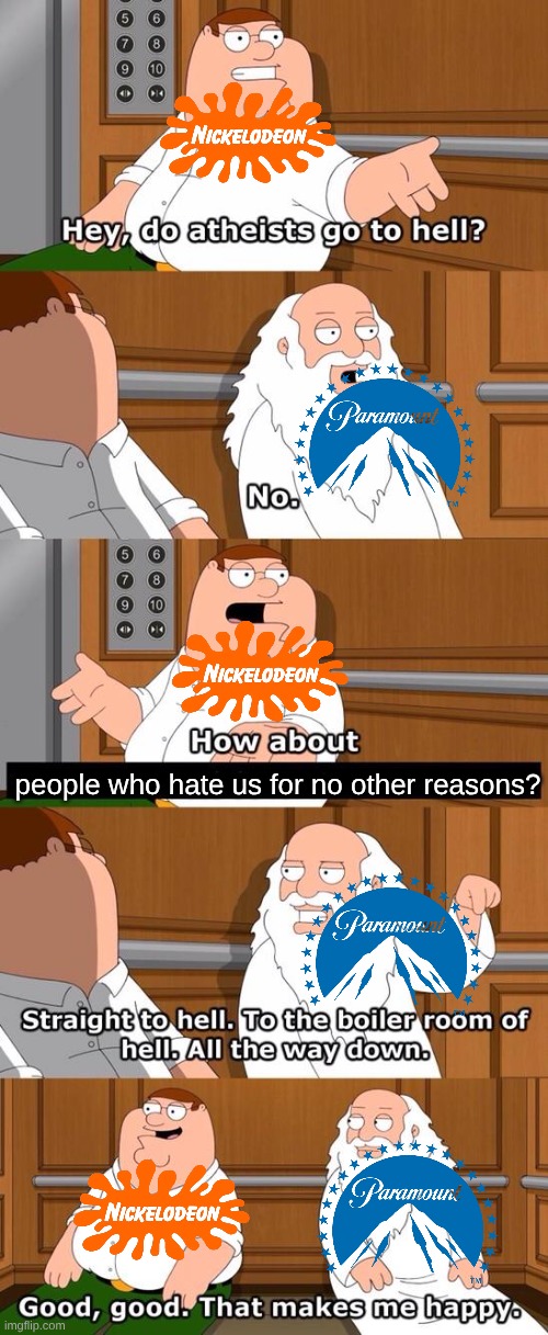 The Boiler Room of Hell | people who hate us for no other reasons? | image tagged in the boiler room of hell | made w/ Imgflip meme maker
