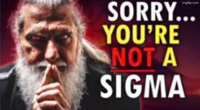 SECOND TRY | image tagged in sorry you re not a sigma | made w/ Imgflip meme maker