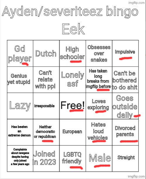 Ayden/severiteez bingo | image tagged in ayden/severiteez bingo | made w/ Imgflip meme maker