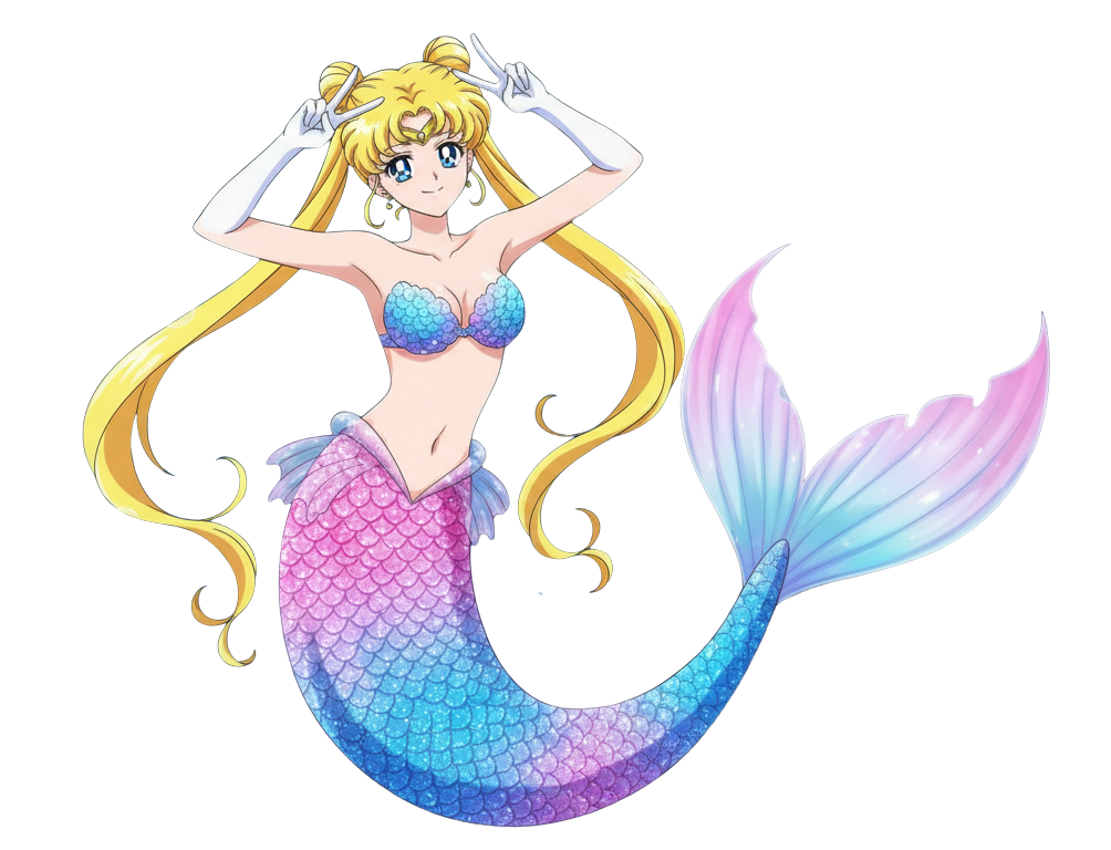 Mermaid Usagi Blank Meme Template